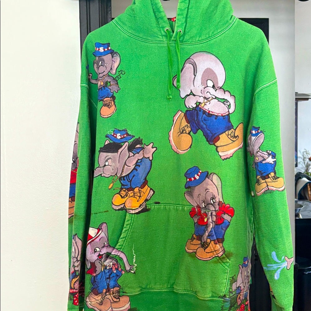 Elephant Hooded Supreme Sweatshirt